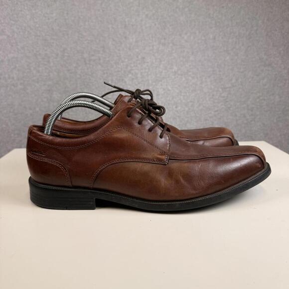 Clarks Tilden Walk Mens Bike Brown Leather Oxford Dress Shoes Size 11 main image 5